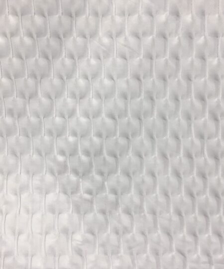 Malha Jacquard Tulipa Cirrê - Branca