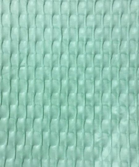 Malha Jacquard Tulipa Cirrê - Verde Água