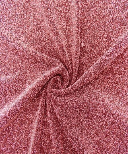 Malha Lurex - Prata com Fundo Vermelho