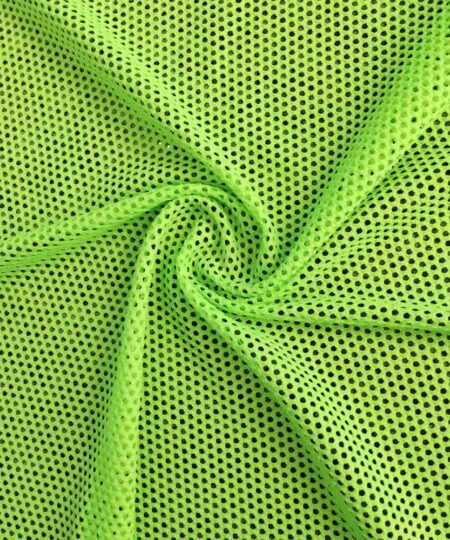 Malha Tela Arrastão de Poliester - Verde Neon