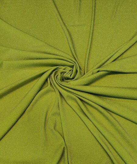 Malha Lurex - Lurex Prata com Fundo Verde Limão