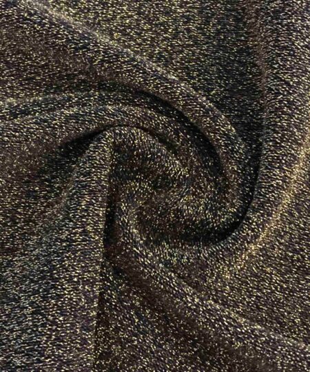 Malha Lurex - Dourado com Fundo Preto