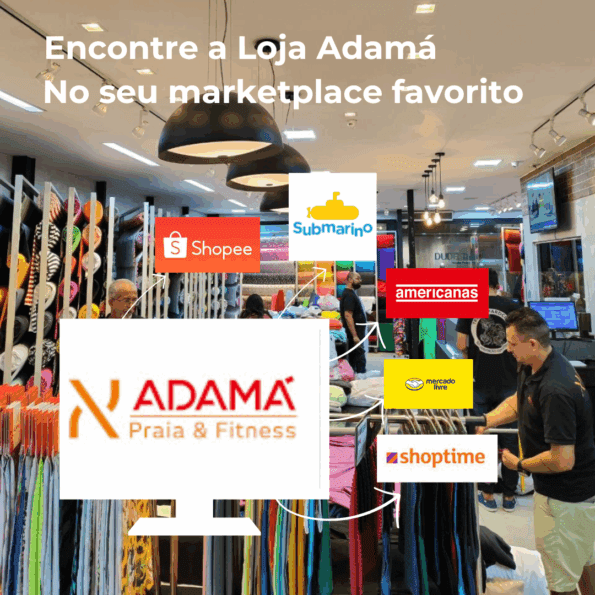 Encontre a Adamá Tecidos nos Marketplaces! 2 Marketplace Adamá Tecidos