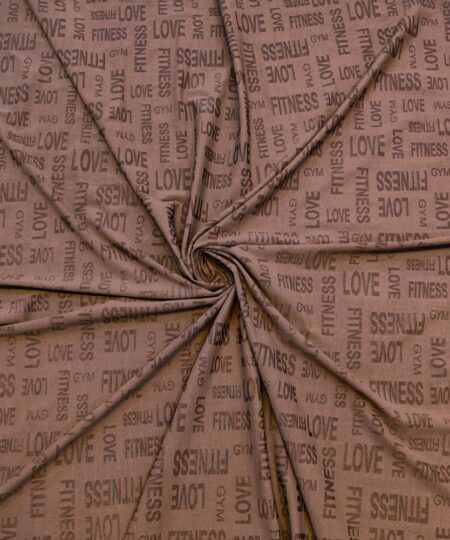 Malha Jacquard Lux de Poliamida - Marrom Ginger (VSLX-22)