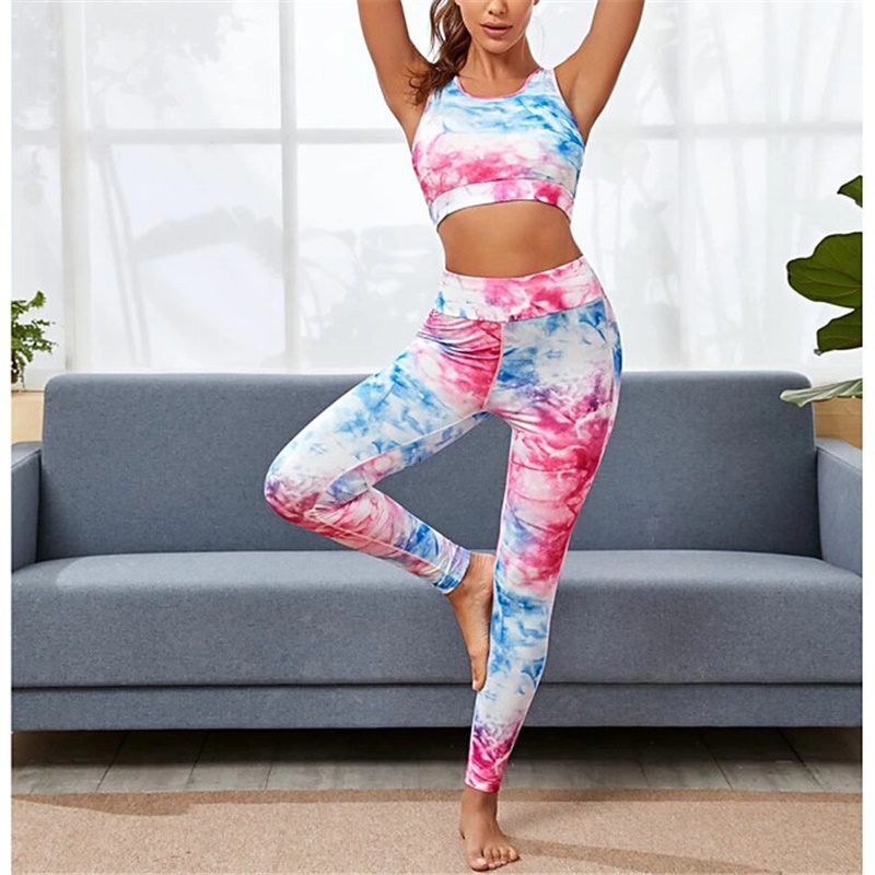 Tie Dye Yoga Leggings Workout  Fitness Legging Activewear