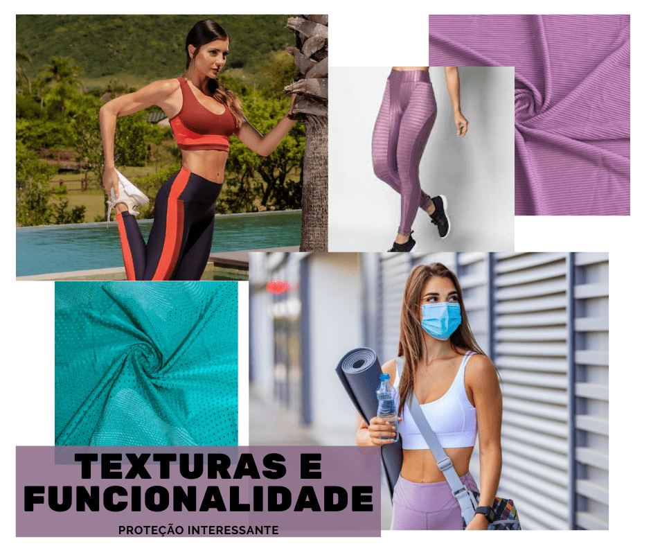 tendência de tecidos  sportswear verão 2022