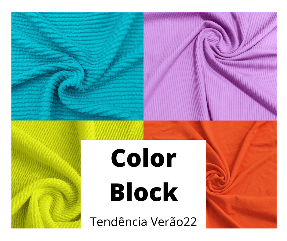 Tendência Verão22 – COLOR BLOCK - Adamá Atacado de Tecidos