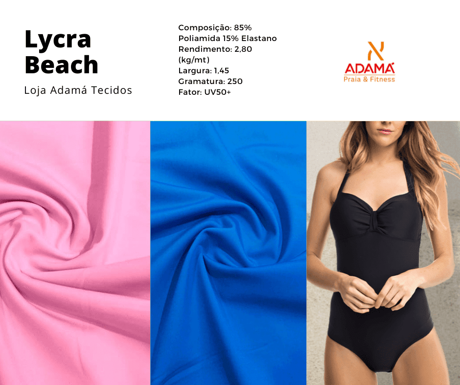 Como comprar tecido para moda praia - Lycra Beach
