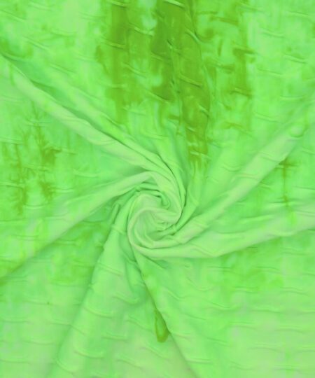 Malha Jacquard Tulipa Tie Die - (Verde + Branco)